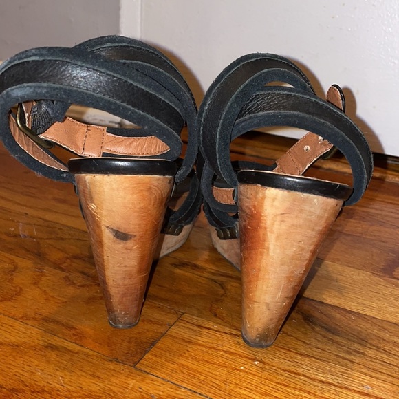 Colin Stuart wood wedge heel size 7.5 - Picture 6 of 8